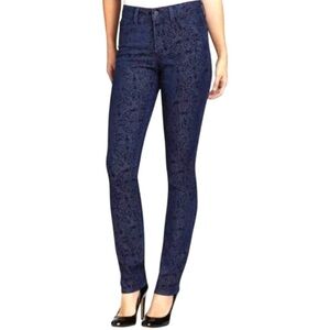 NEW NWT NYDJ Not Your Daughters Jeans Slim Straight in Medallion Flocking
